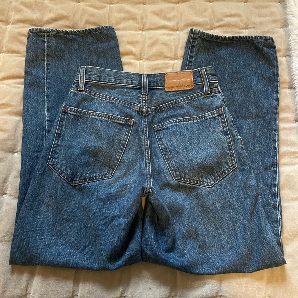 Denim Forum Winona low rise wide jeans